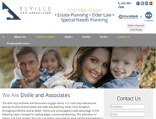 Tablet Screenshot of elvilleassociates.com